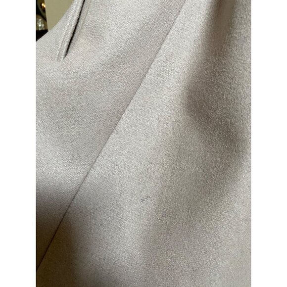 AllSaints City Monument Coat Italian Wool Draped Asymmetric US 2 Blush Beige - Picture 10 of 16